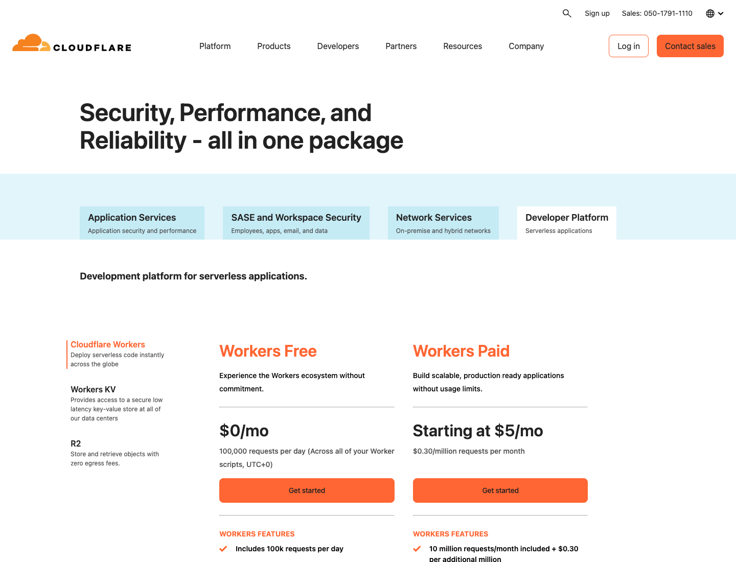 Cloudflare Workers & Pagesの料金ページ（2026-05-22時点）